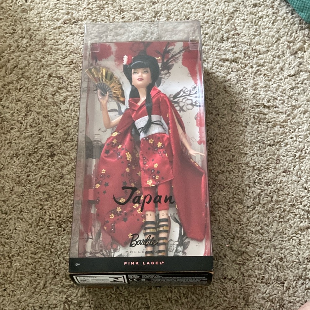 New Barbie Japan Pink Collection Red Sundress with Bishop Sleeves
